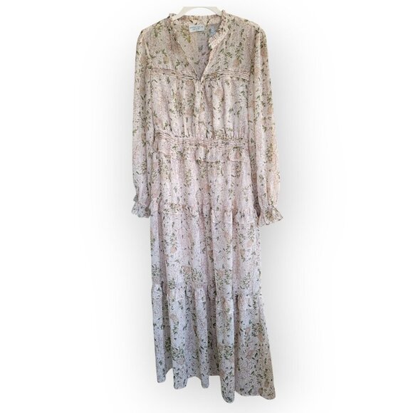 Cream Green Long Sleeve Fairycore Maxi Dress by Dress Forum Los Angeles size S - Picture 5 of 13